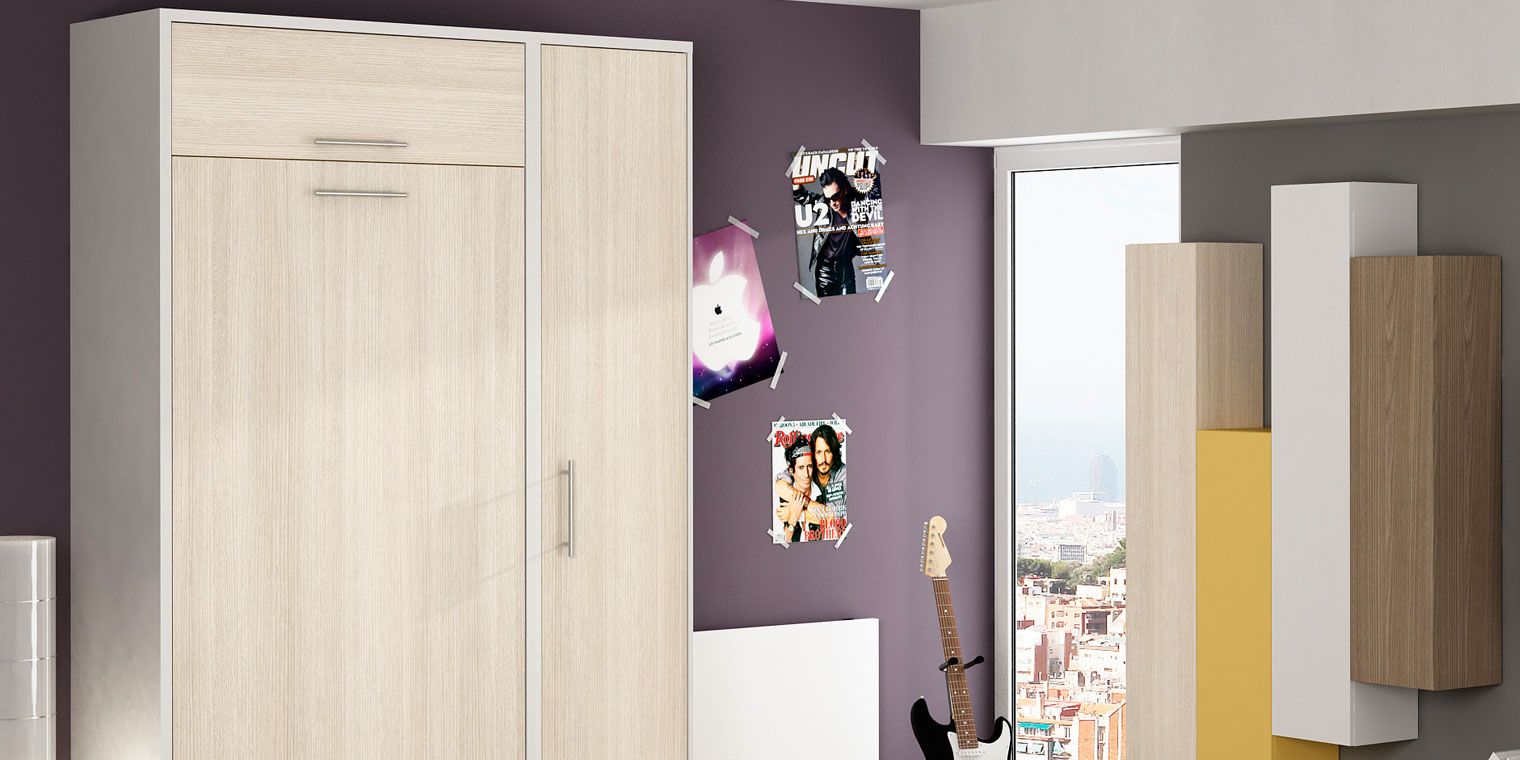 Cama abatible vertical ARMARIO Canapi Aparador Mdf ~ Cama abatible vertical ARMARIO Canapi