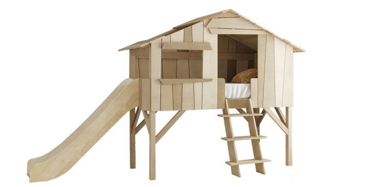 Cama infantil cabaÃa tobogan  cama cabaÃ±a