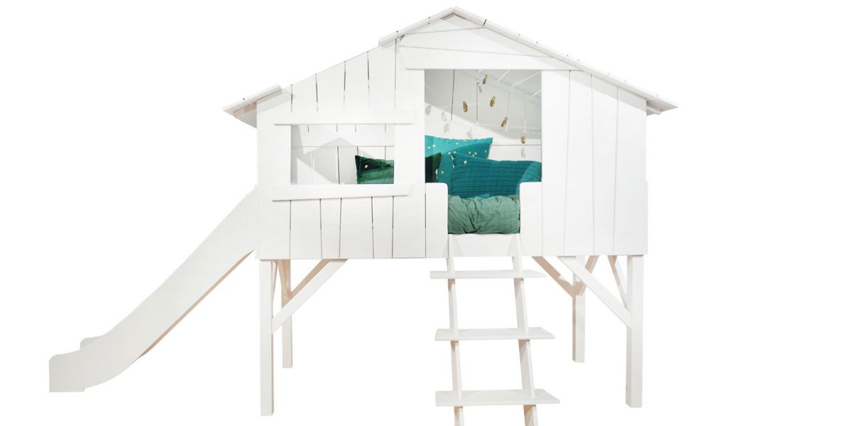 Cama infantil cabaÃa tobogan colors cabaÃ±a